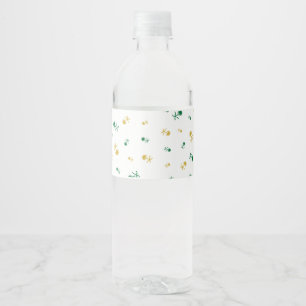 saudi design water bottle label