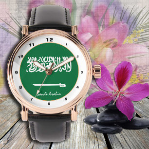 Saudi Flag watch, Saudi Arabia fashion /design Watch