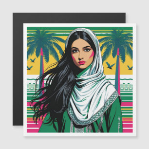 "Saudi Pop Queen – Bold Heritage Art for National