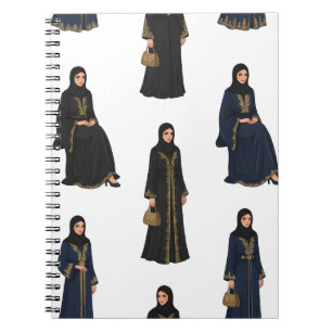 Saudi Women in  Abayas Notebook