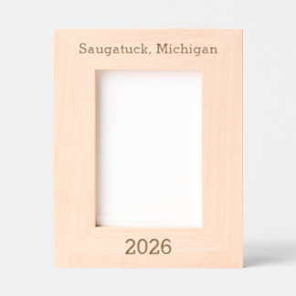 Saugatuck Michigan - Cadre gravé au laser 