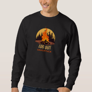 Saugatuck Michigan Campfire Sweatshirt