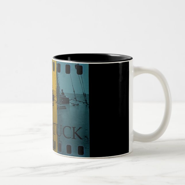 Saugatuck Michigan Sailing Mug Rainbow Vintage (Right)