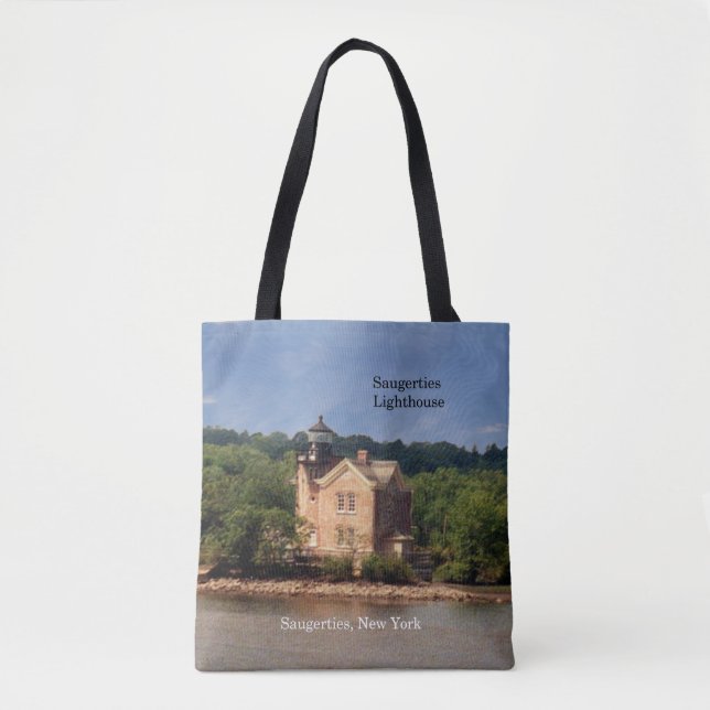 Saugerties Lighthouse all over tote bag (Front)