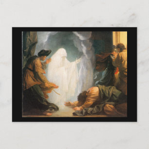 Saul and the Witch of Endor, by Benjamin West Postcard