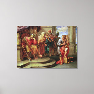 Saul Listening to David Playing the Harp Canvas Print