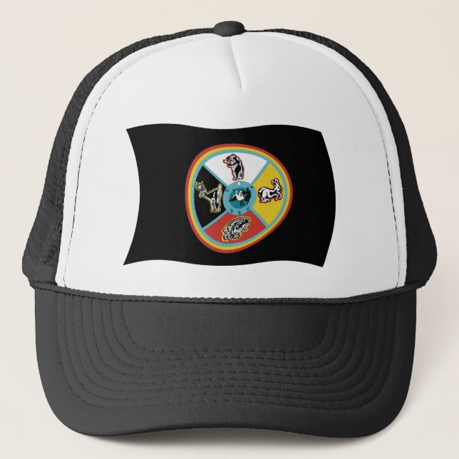 Sault Ste. Casquette du drapeau Marie Tribe (Devant)