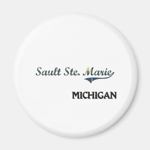 Sault Ste. Marie Michigan City Classic Magnet
