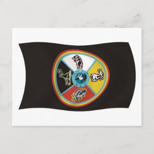 Sault Ste. Marie Tribe Flag Postcard