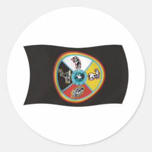 Sault Ste. Sticker à drapeau Marie Tribe