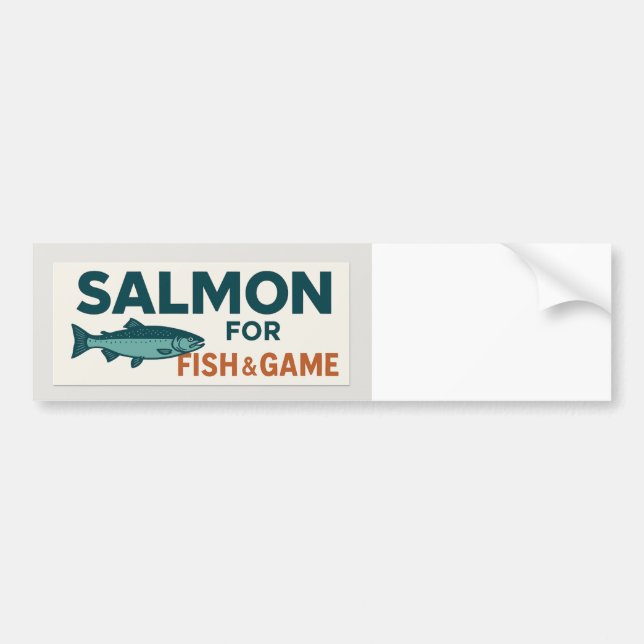 Saumon pour Sticker de pare-chocs de poisson et de (Devant)