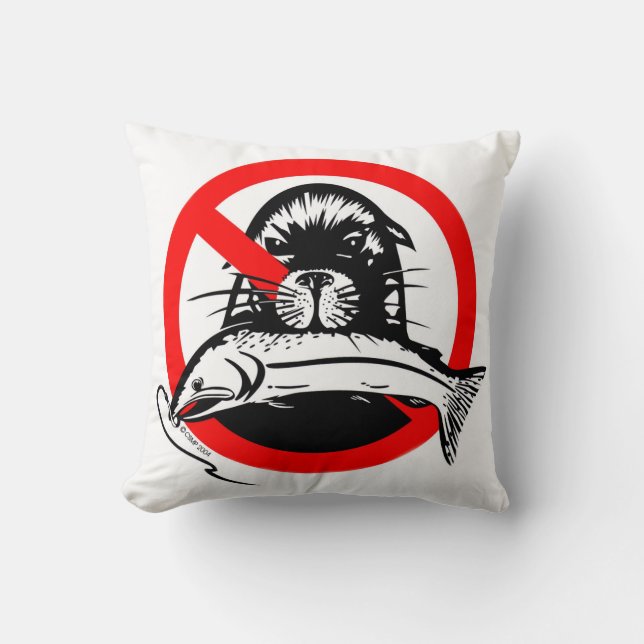 Saumon Thief Coussin de bateau (Recto)