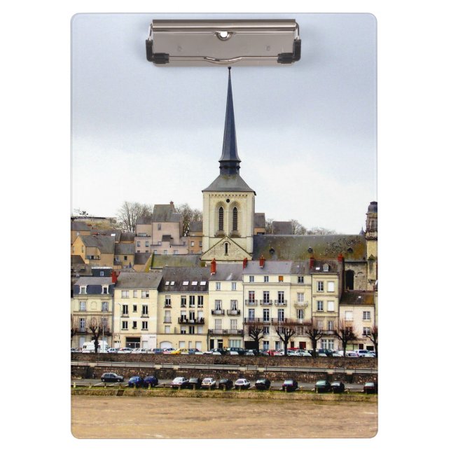 Saumur River Bank Scene Clipboard (Front)