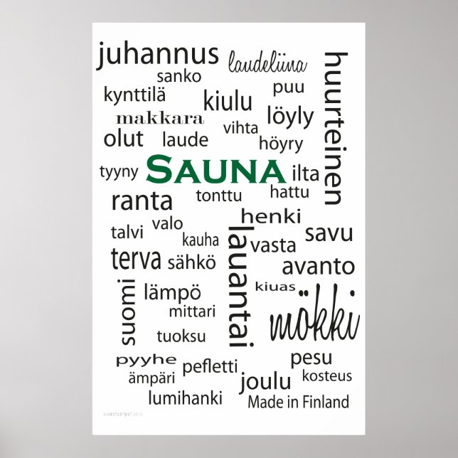Sauna juliste - affiche (Devant)
