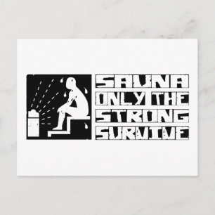 Sauna Survive Postcard