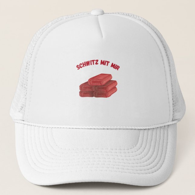 Sauna Sweat With Me Saunas Trucker Hat (Front)