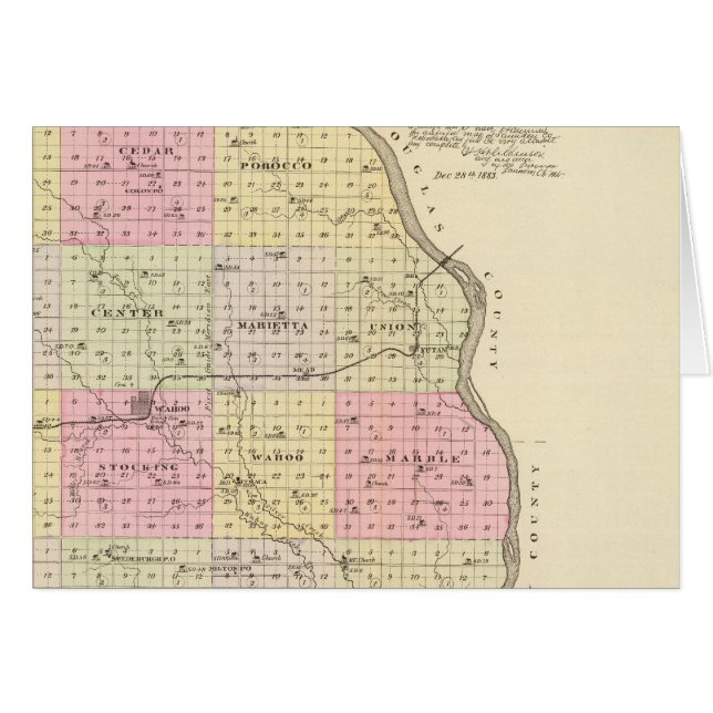 Saunders County, Nebraska (Front Horizontal)