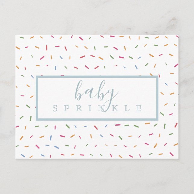 Saupoudrage coloré Baby Sprinkle Invitation (Devant)