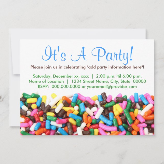 Saupoudrer les invitations (Devant)