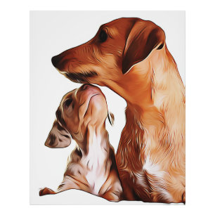 Sausage Dog Puppies 7 Weeks Dachshund Birthday Pos Photo Print