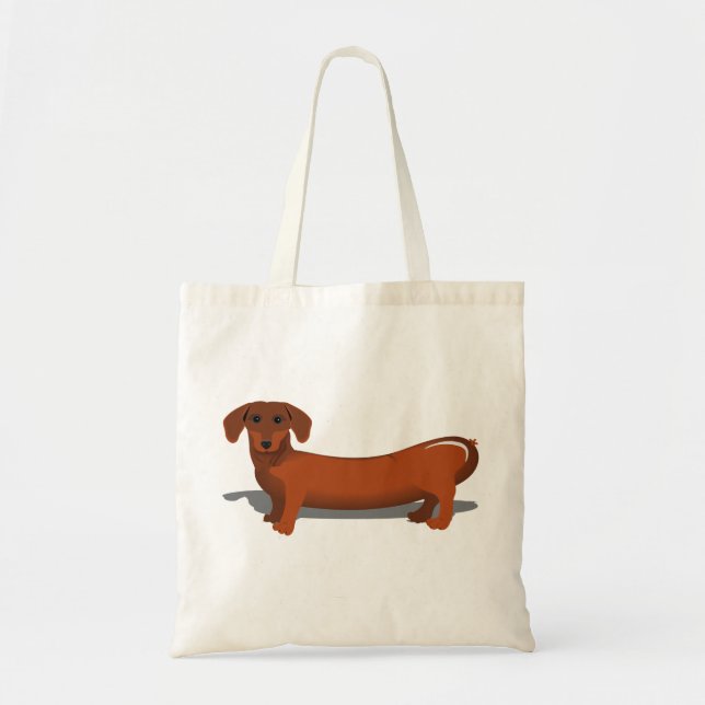 Sausage Dog Tote Bag (Front)