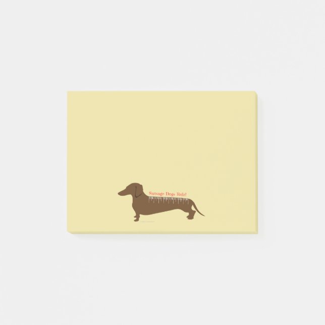 Sausage Dogs Rule Post-it Notes (Front)