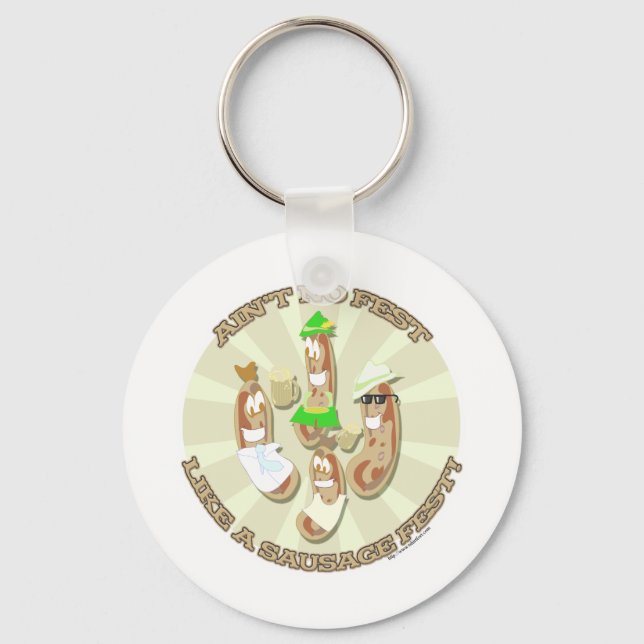 Sausage Fest! Keychain (Front)
