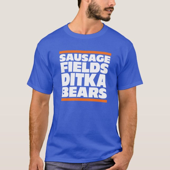 Sausage Fields Ditka Bears boy T-Shirt (Front)