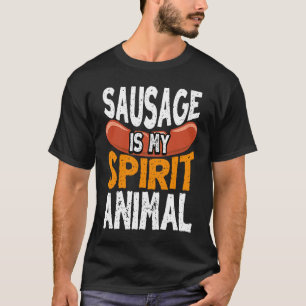 Sausage is My Spirit Animal Smoker Grill Barbecue T-Shirt