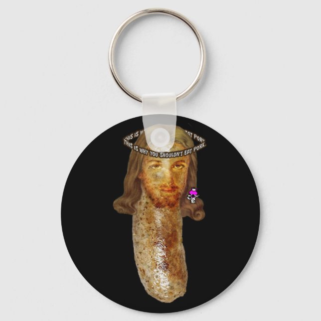 Sausage Jesus Keychain (Front)