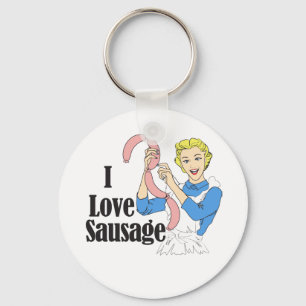 Sausage Keychain