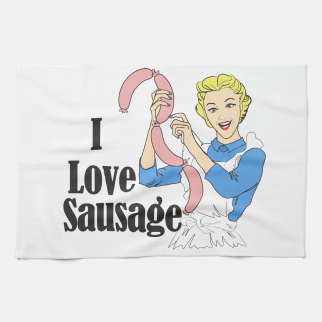 Sausage Kitchen Towel (Horizontal)