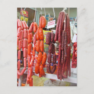 Sausage Market in Lima Postcard
