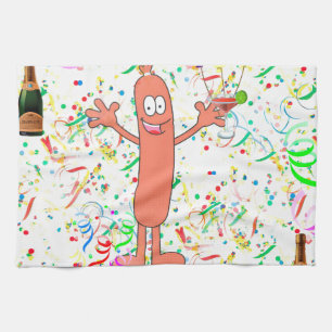 sausage party kitchen towel