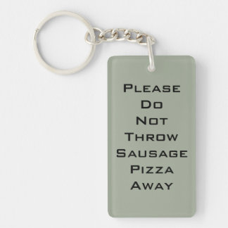 Sausage Pizza Keychain