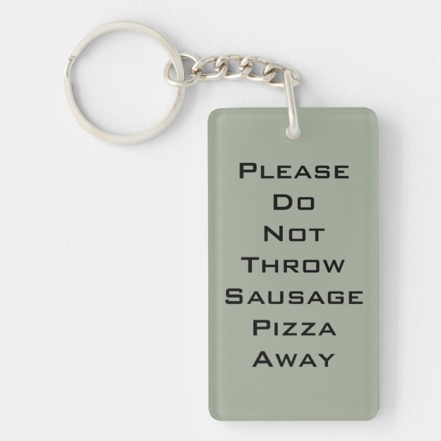 Sausage Pizza Keychain (Front)