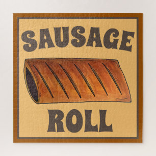 Sausage Roll British Savoury Pastry Snack Food UK Jigsaw Puzzle