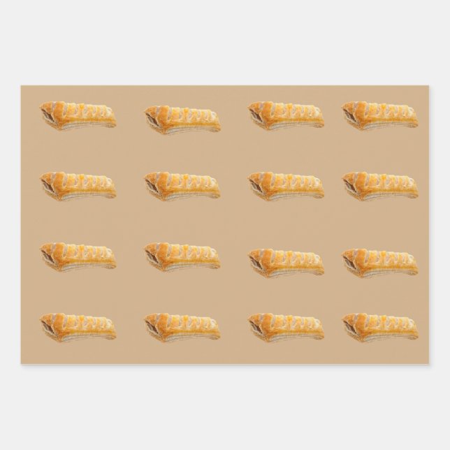 Sausage roll wrapping paper  (Front)