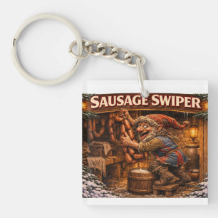 Sausage Swiper Yule Lad  Keychain