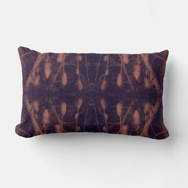 Sausage Tree Pattern Lumbar Pillow (Front)