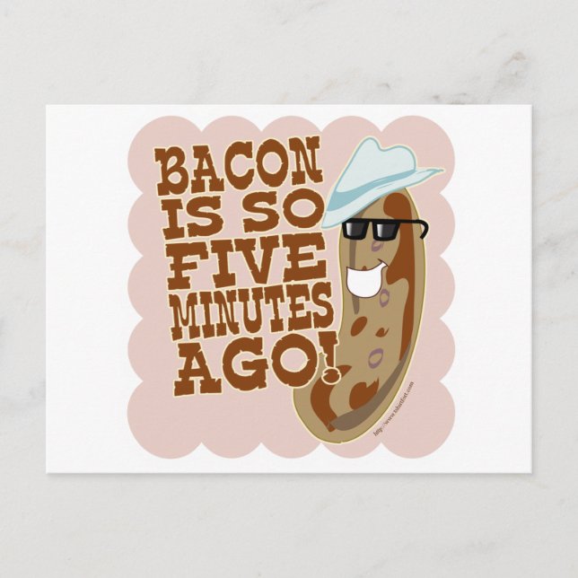 Sausage Vs. Bacon Postcard (Front)