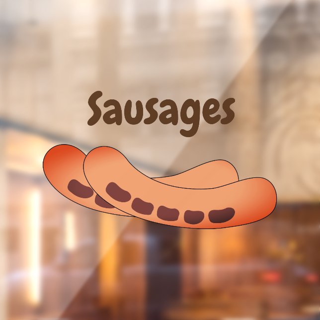 Sausages funny sign with customizable text (Sheet 2)