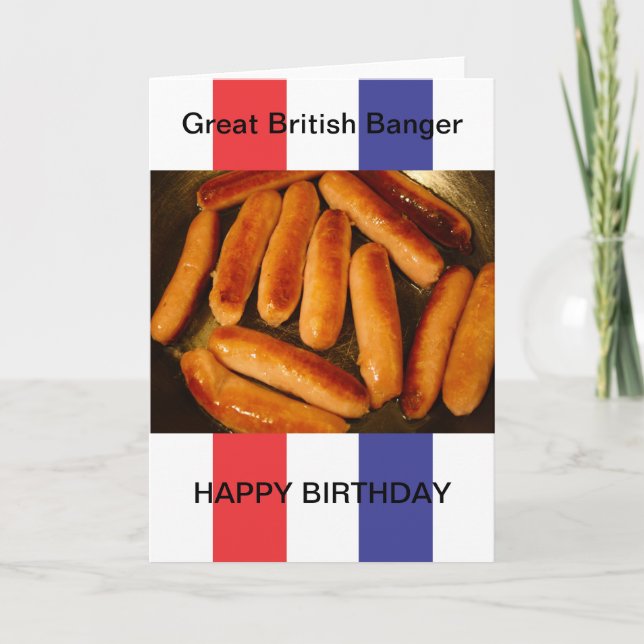 Sausages Happy Birthday Card (Front)