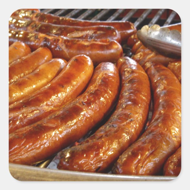 Sausages Square Sticker (Front)