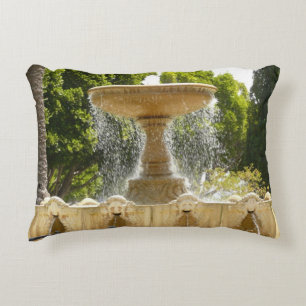 Sausalito Fountain California Travel Photography Accent Pillow