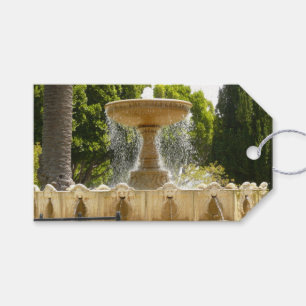 Sausalito Fountain California Travel Photography Gift Tags