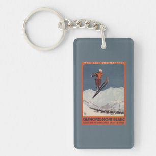 Saut à skis - affiche olympique de promo de PLM