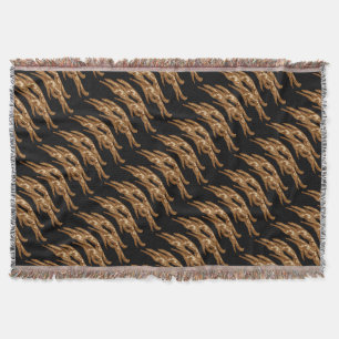Saut de la couverture de jet de barzoï d'art déc