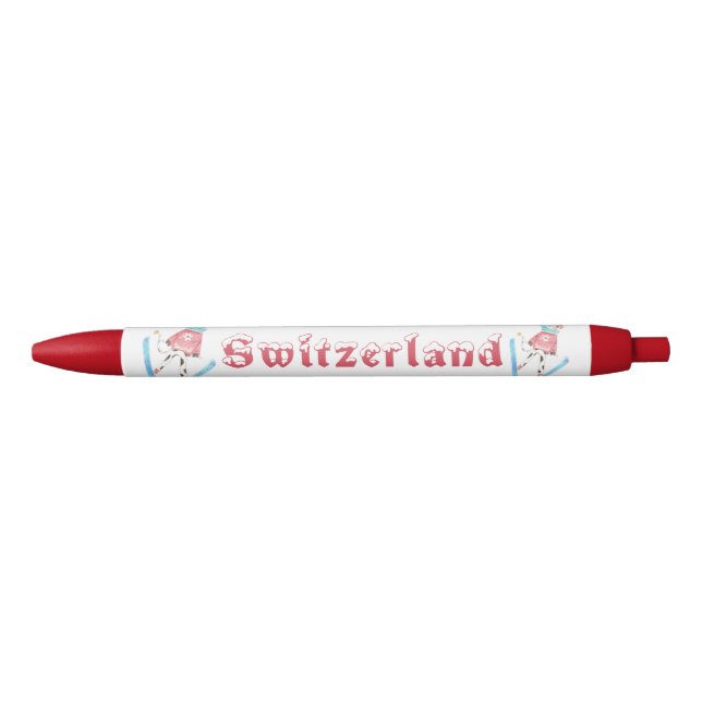 Sauter de ski - stylo de rouge de la Suisse (Devant)