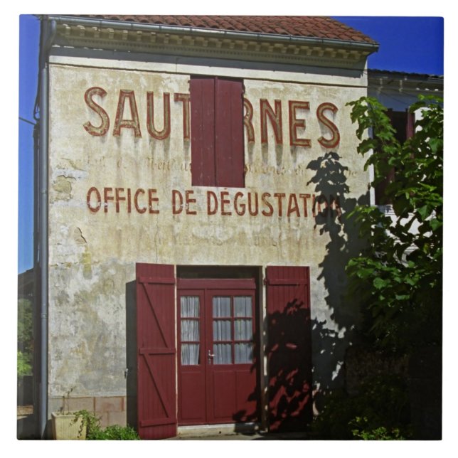 Sauternes Office de Degustation (Wine Tasting Tile (Front)